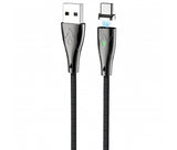 Cablu de Date, Hoco, Magnetic, Type-C USB, 1.2M, Negru