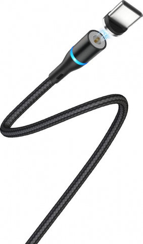 Cablu de Incarcare, Borofone Skill Magnetic, USB Type-C, Negru