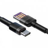 Cablu de date/incarcare Baseus, Cafule Quick Charge USB Type-C, 1m 5 A, Negru