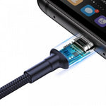 Cablu de date/incarcare Baseus, Cafule Quick Charge USB Type-C, 1m 5 A, Albastru.