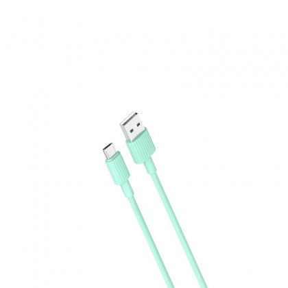 Cablu XO, Micro USB, 1.0M. 2.4A, Verde
