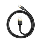 Cablu USB Lightning Baseus Cafule 1.5A 2, auriu-negru