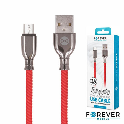 Cablu de date TFO, USB - Micro USB, 1 m, Rosu