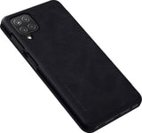 Husa Tip Carte din Piele, Nillkin, Samsung Galaxy A12, Negru