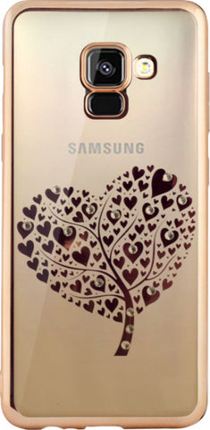 Husa Silicon Beeyo, Samsung Galaxy J5 2017, Transparent cu Inimi