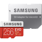 Card de memorie Samsung EVO Plus 256GB MicroSDXC Clasa 10 UHS-I + Adaptor SD