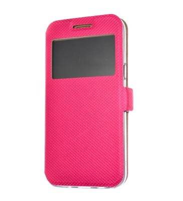 Husa Tip Carte, Magnet Lateral, Huawei P20 Lite, Roz