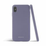 Husa Silicon Goospery, iPhone XS Max, Lavanda-gri