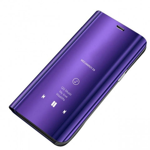 Husa Tip Carte, Clear View, Samsung Galaxy A21S, Violet