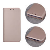 Husa Tip Carte, Smart Skin, Samsung Galaxy A20E, Roz-Auriu