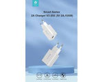 Încărcător Devia Smart Series 2A, alb