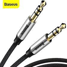 Cablu audio BASEUS Yiven mufă audio 3,5 ,1m argintiu-negru