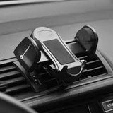 Suport auto Forcell OVAL pentru montare pe grila de ventilatie, negru