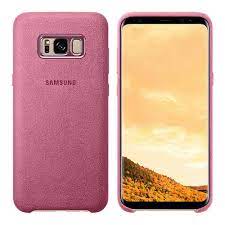 Husa Protectie spate Samsung Alcantara Cover pentru Samsung Galaxy S8 Plus, Roz