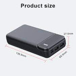 Baterie externă Techsuit PB-N1 10000mAh cu încărcare rapidă, negru