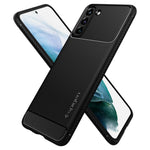 Husa Antisoc, Spigen, Rugged Armor, Samsung Galaxy S21 Plus, Negru