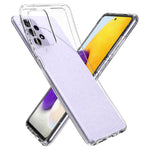 Husa Antisoc Spigen, Samsung Galaxy A72, Transparent cu Sclipici