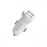 Incarcator masina Devia Smart Series Type C CU 2xUSB, 3.1 A, Alb