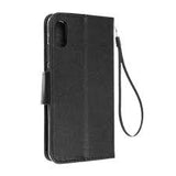 Husa Tip Carte, Fancy, Huawei Y5 2019, Negru