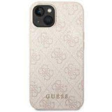 Husa GUESS Iphone 14 Metal Gold Logo ,Roz