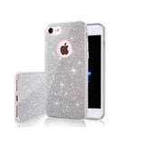 Husa iPhone X / iPhone XS Glitter 3in1, Argintiu