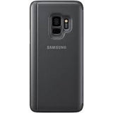 Husa Tip Carte Clear View, Originala, Samsung Galaxy S9, Negru