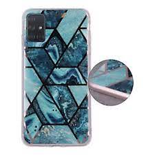 Husa Silicon, Geometric Huawei Y5P, Albastru inchis