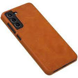 Husa flip Nillkin Qin Leather compatibila cu Samsung Galaxy S21 FE, Maro
