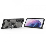 Husa  Techsuit Honeycomb cu inel, Samsung Galaxy S21 FE ,Negru