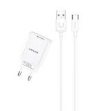 Incarcator Retea Usams T21, Incarcare Rapida 2.1A Cu Cablu Type-C ,Alb