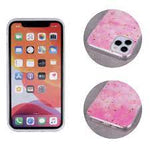Husa Silicon Gold Glam, iPhone 13 Mini, Roz