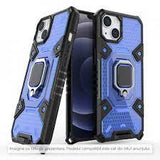 Husa  Techsuit Honeycomb cu inel, Samsung Galaxy S21 FE ,Albastru