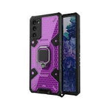 Husa  Techsuit Honeycomb cu inel, Samsung Galaxy S21 FE , Mov