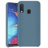 Husa Silicon Samsung A20E, Albastru-Gri
