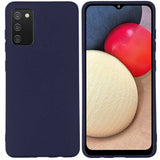 Husa Silicon Slim, Forcell, Samsung Galaxy A02S, Albastru Inchis