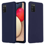 Husa Silicon Slim, Forcell, Samsung Galaxy A02S, Albastru Inchis