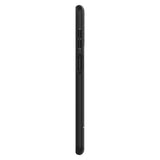 Husa Silicon Antisoc, Spigen, Samsung Galaxy A12, Negru