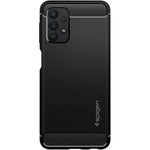 Husa Antisoc, Spigen, Rugged Armor, Samsung Galaxy A32 5G, Negru
