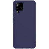 Husa Silicon, Samsung Galaxy A12, Albastru Inchis
