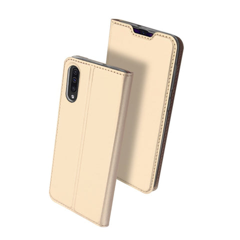 Husa Tip Carte, Dux Ducis Skin Pro, Samsung Galaxy A50, Auriu