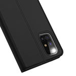 Husa Tip Carte, DUX DUCIS Skin Pro, Samsung Galaxy M31, Negru