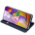 Husa Tip Carte, DUX DUCIS Skin Pro, Samsung Galaxy M31S, Albastru
