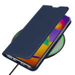 Husa Tip Carte, DUX DUCIS Skin Pro, Samsung Galaxy M31S, Albastru