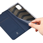 Husa Tip Carte, DUX DUCIS Skin Pro, Samsung Galaxy M31S, Albastru