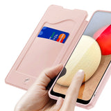 Husa Tip Carte, Dux Ducis, Samsung Galaxy A02S, Roz