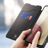 Husa Tip Carte, Dux Ducis, Samsung Galaxy A12, Negru