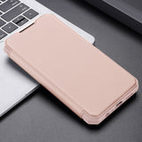 Husa Tip Carte, Dux Ducis, Samsung Galaxy A12, Roz