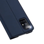 Husa Tip Carte, Duc Ducis, Samsung Galaxy A51 5G, Albastru Inchis
