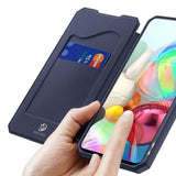 Husa Tip Carte, Dux Ducis, Samsung Galaxy A71, Albastru Inchis