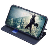 Husa Tip Carte, Dux Ducis, Samsung Galaxy A71, Albastru Inchis